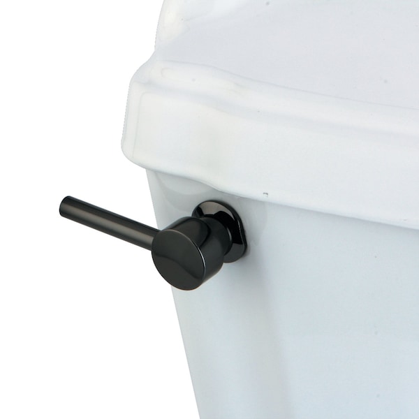 NKTDL Water Onyx Toilet Tank Lever, Black Stainless Steel